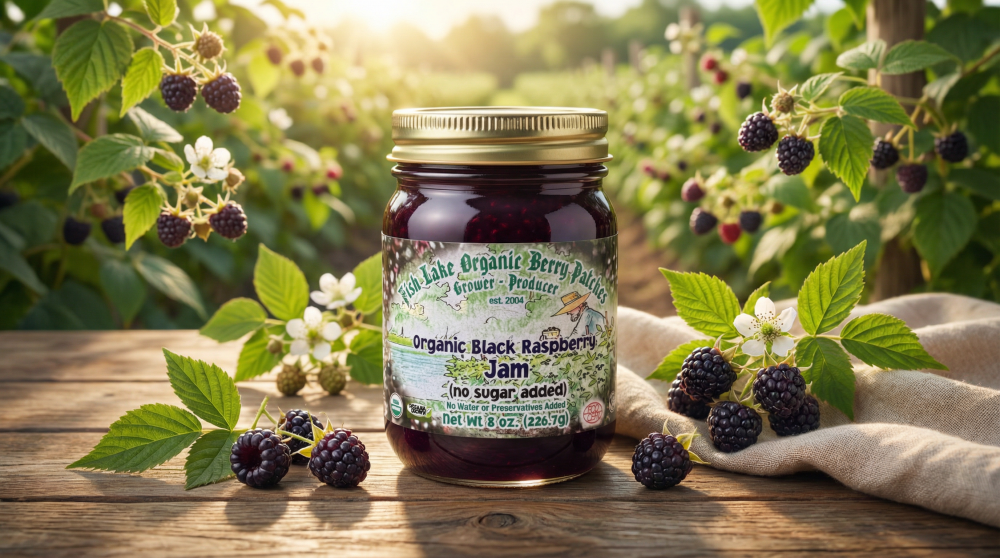 Black Raspberry Jam (No Sugar)