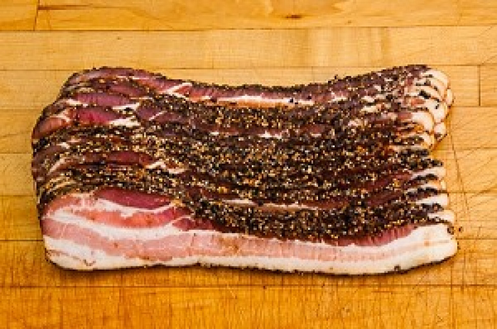 Black Peppered Sliced Bacon