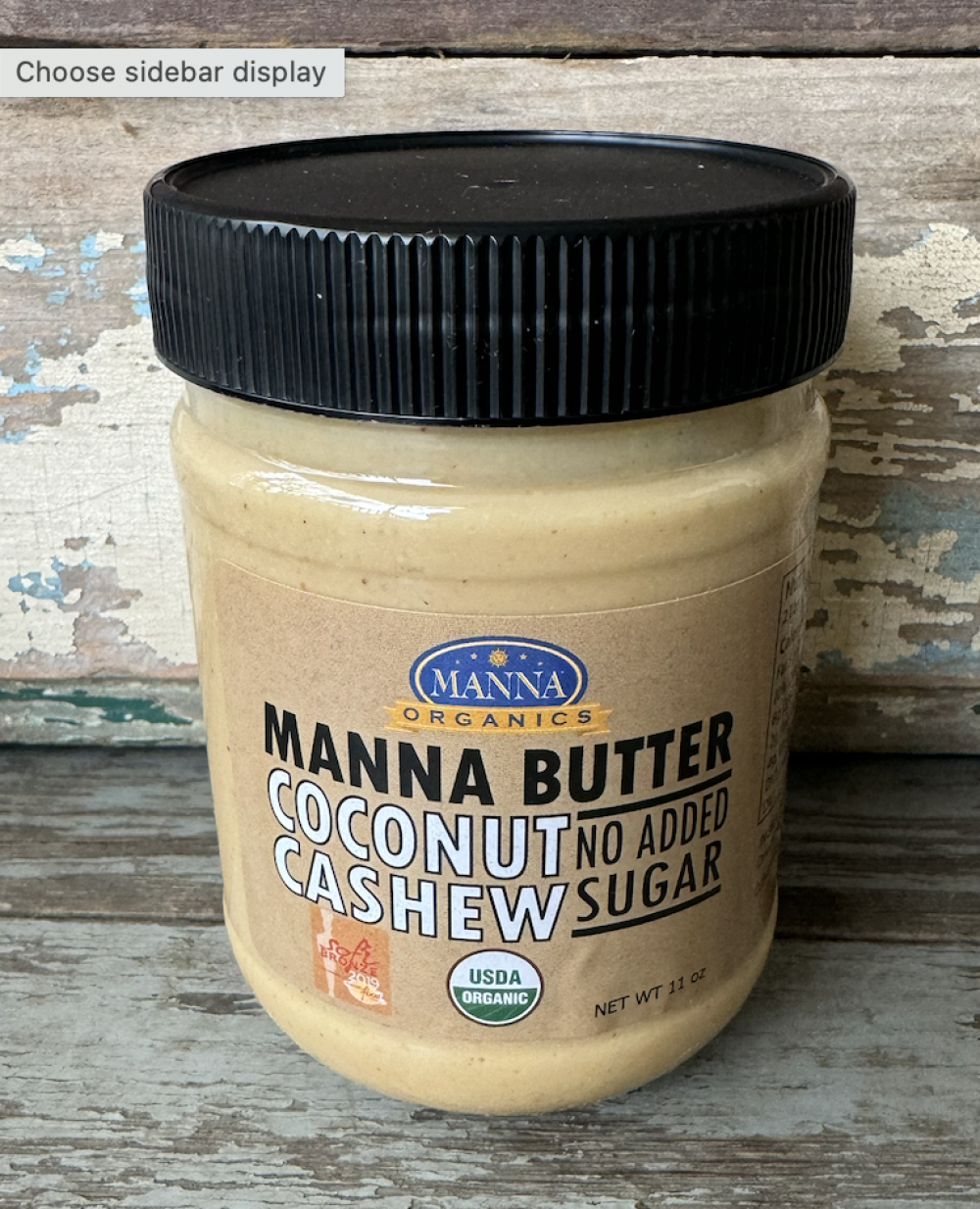 Manna Butters Coconut Cashew No Added Sugar