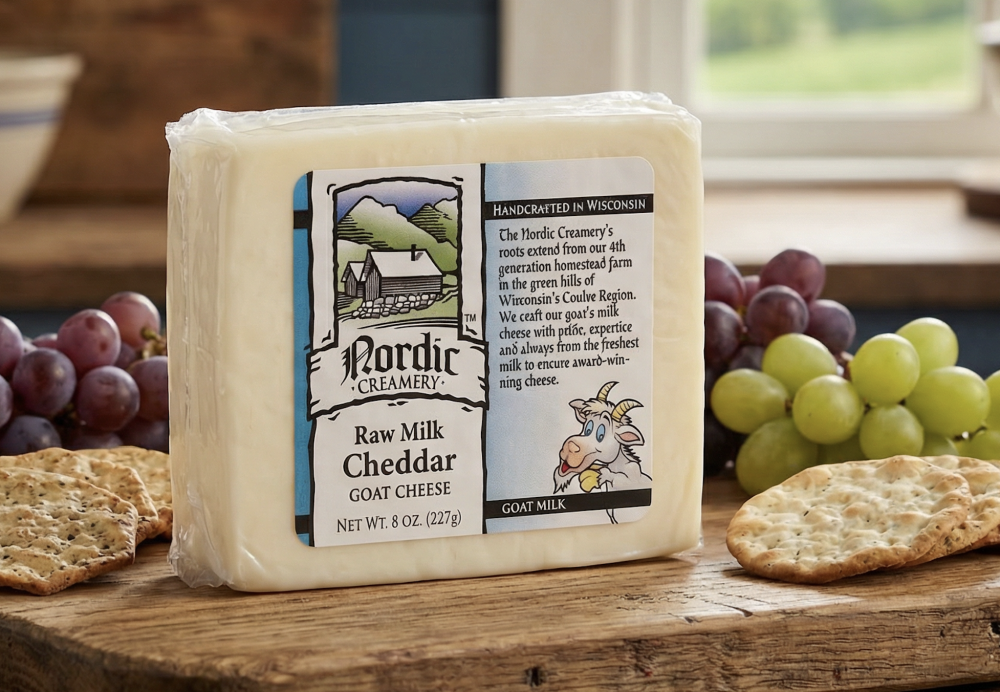 Raw Milk Cheddar Goat Cheese