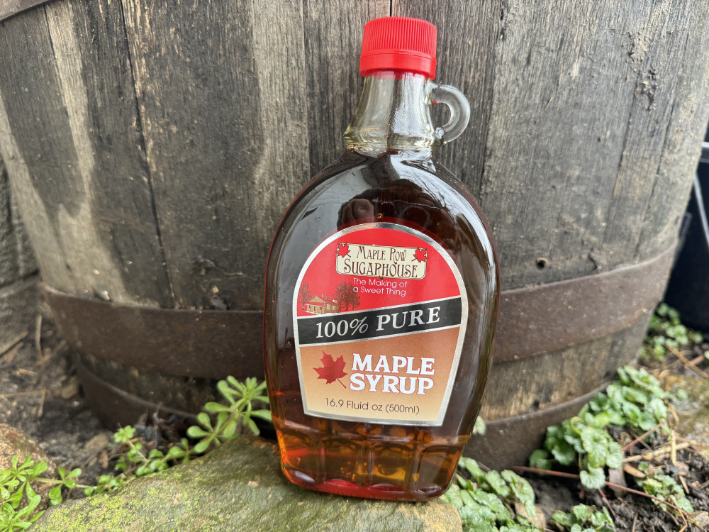 Maple Syrup 16oz glass flask